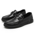 thumbnail image 3 of Men's Casual Loafers Slip On Leather Shoes Comfortable Lightweight Driving Shoes Male Moccasins Classic Penny Loafer Flats Boat Shoes Outdoor Walking Shoes, 3 of 16