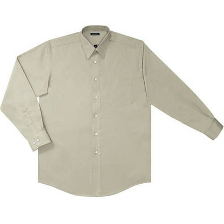 Big Men's Long Sleeve Poplin Dress Shirt