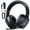 Black, variant on AYEDLOE Wireless Gaming Headset 2.4GHz for PS5/PS4/PC/Switch - Bluetooth 5.3 Headphones with Noise-Canceling Mic, 7.1 Surround Sound, 70H Battery Life, RGB Lights, Foldable, Portable - White