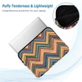 thumbnail image 2 of FORMRS 15"-15.6" Laptop Sleeve Protective Case Soft Carrying Quilted Computer Bag Cover, Orange Geometric, 2 of 7