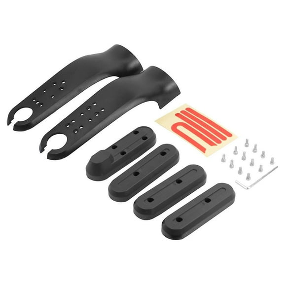 Front Fork Cover With Wheel Cover Hub Cap Protective Shells For M365 Electric Scooter Fork Parts Black