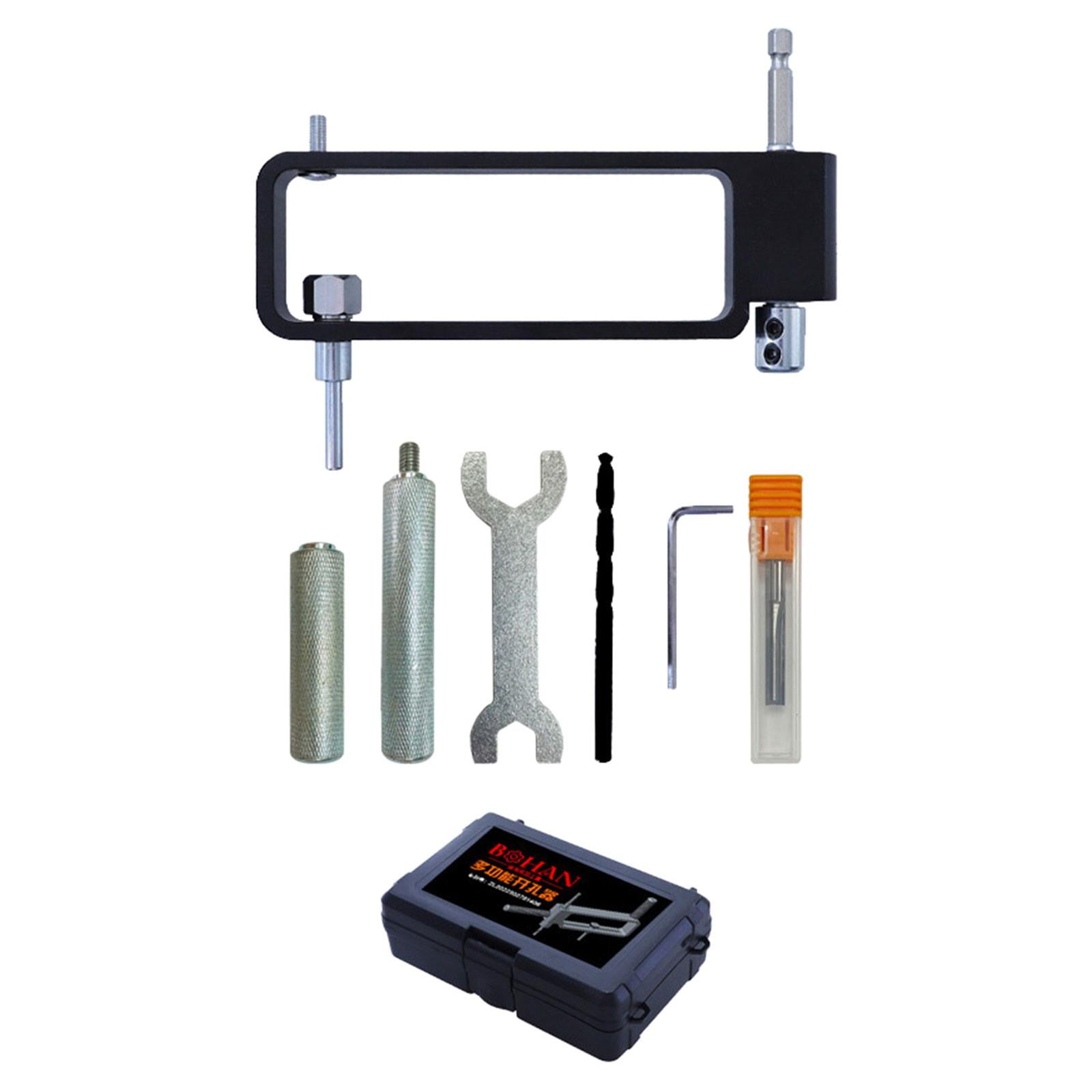 Woodworking Hole Opener Self Centering Dowel Bit Adjustable Multipurpose Aluminum Alloy Wood Hole Drill Bit Set for Furniture