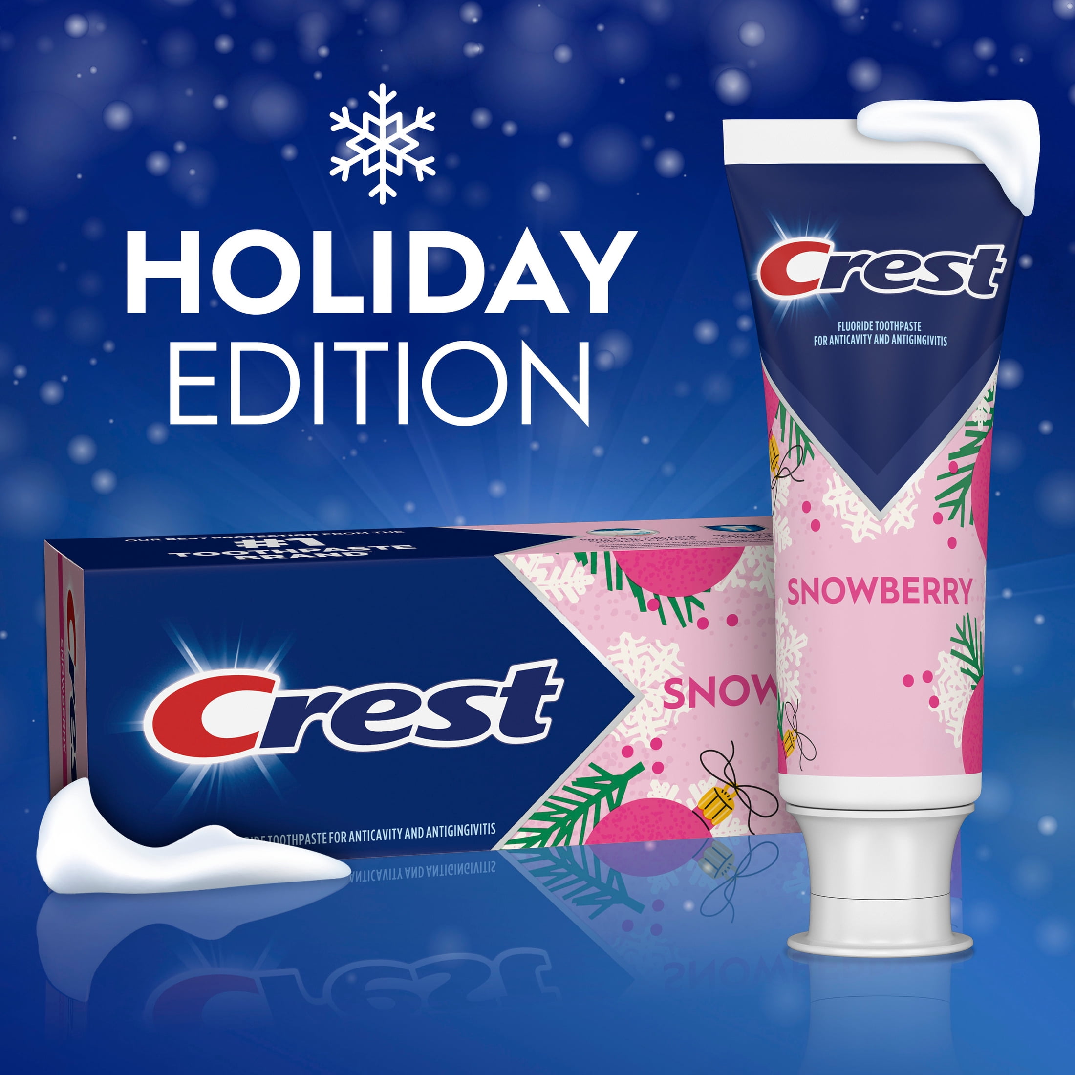 Crest Toothpaste, Snowberry Toothpaste, 4.1 oz
