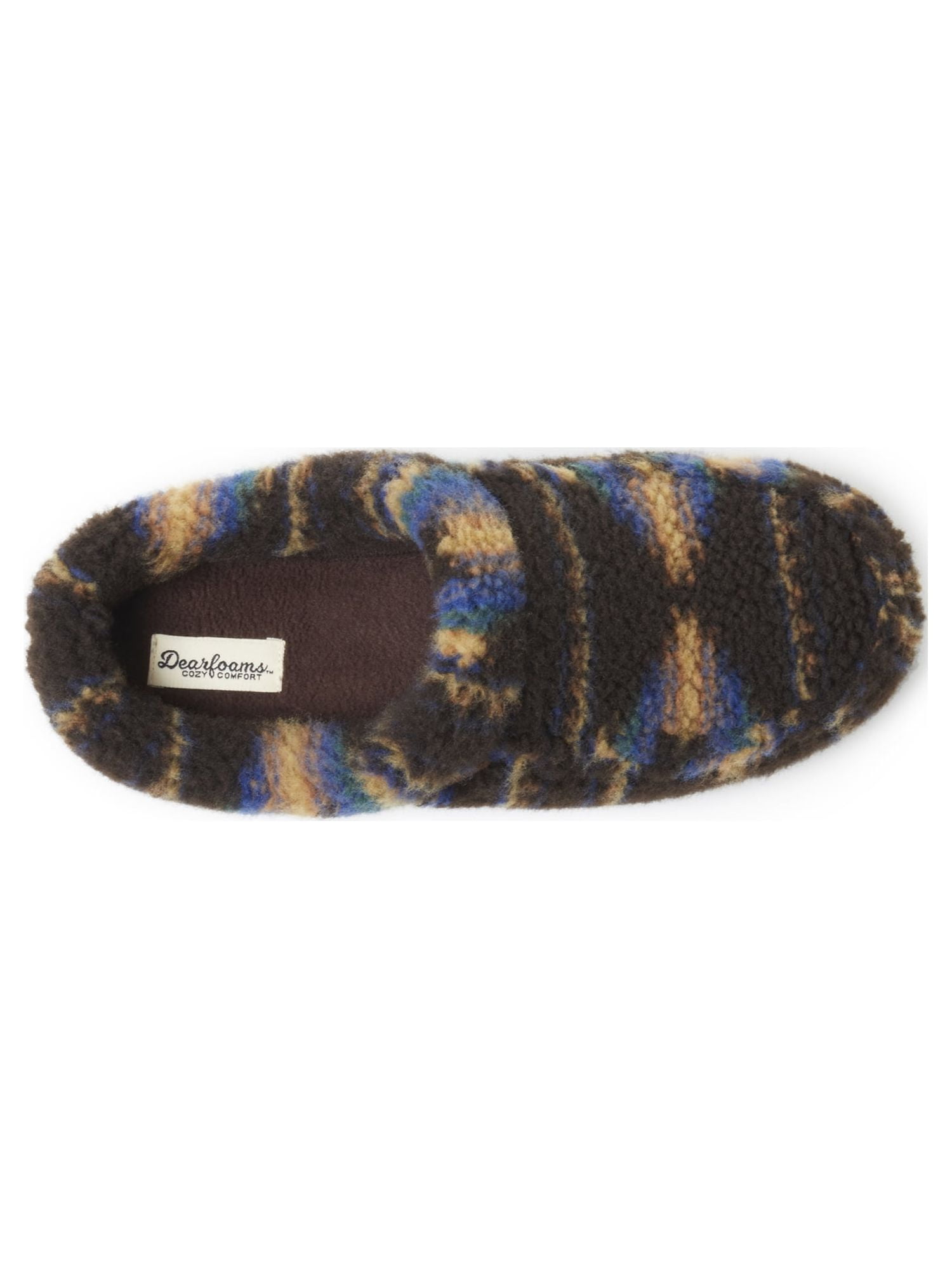 Dearfoams Cozy Comfort Men's Fuzzy Clog Slippers