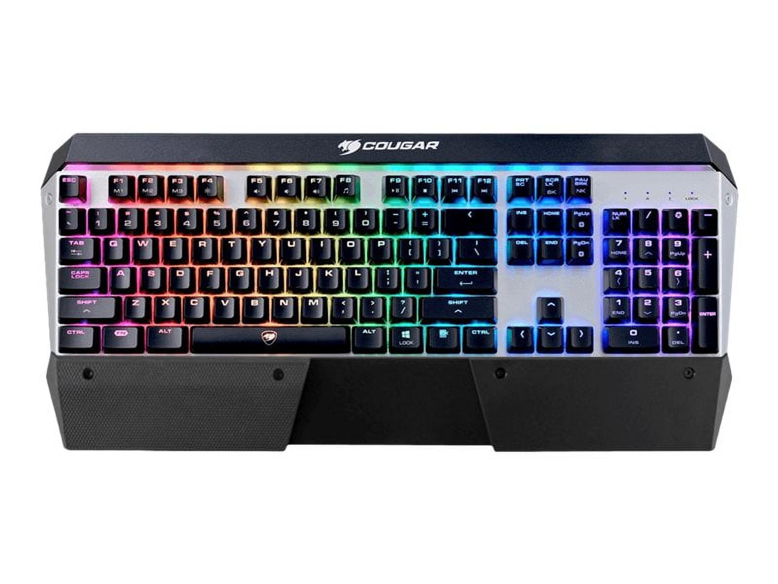 Cougar Attack X3 RGB - Keyboard - backlit - USB - key switch: CHERRY MX RGB - silver