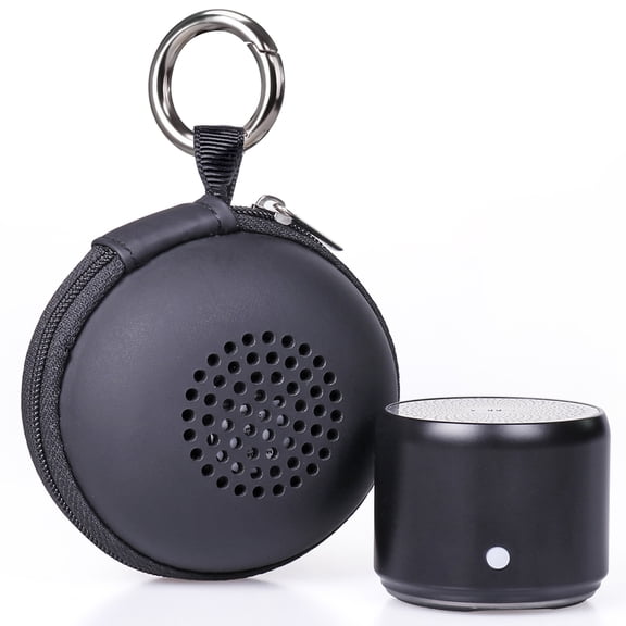 EWA Travel Case Packed, A106 Pro Portable Bluetooth Speaker with Custom Bass Radiator, Brief Design, IP67 Waterproof, Perfect Mini Speaker for Shower, Room, Bike, Car (Black)