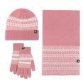 thumbnail image 1 of WEAIXIMIUNG Fingerless Gloves Kids Winter Warm Set Windproof Jacquard Scarf 3 Piece Set, 1 of 4