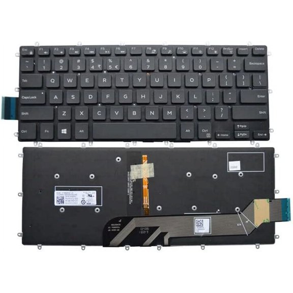 New US Black English Backlit Backlight Laptop Keyboard (Without palmrest) for Dell Latitude 3390 P69G001 2-in-1 Laptop