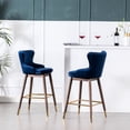 thumbnail image 6 of Polyester Material - Wingback and Stitched Back - Outdoor Bar - Set of Two Bar Stools, 6 of 7