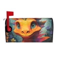 thumbnail image 2 of Lsque Colorful Flower Chameleon Mailbox Cover Standard Size ,Magnetic Mailbox Covers Post Wraps Letter Box Cover -25.5x21 in, 2 of 9