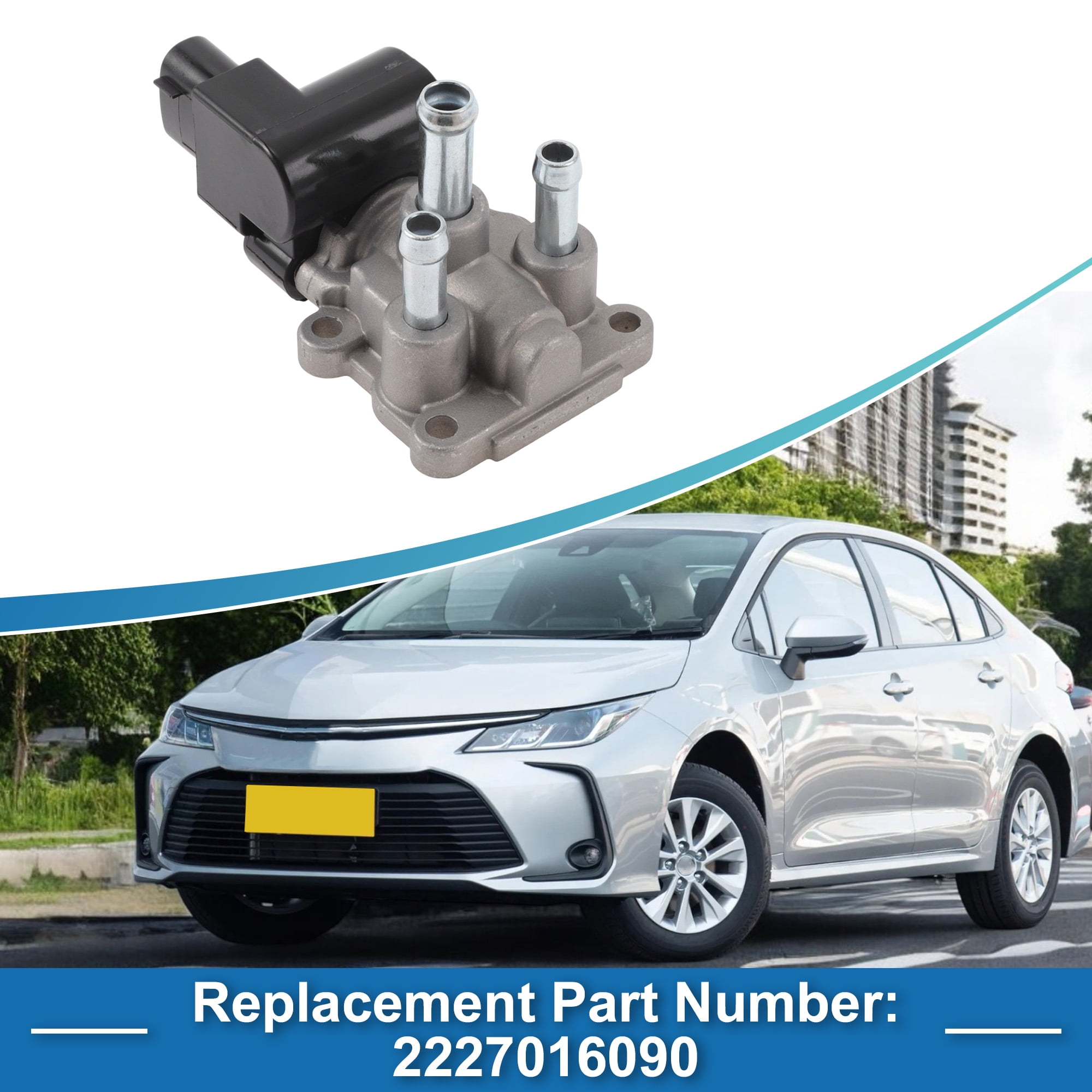 Unique Bargains Car Idle Air Control Valve for Toyota Corolla 1991-2002 No.2227016090 IACV Idle Motor Idle Air Control Valve