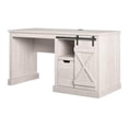 thumbnail image 2 of Ameriwood Home Knox County Single Pedestal Computer Desk in Rustic White, 2 of 11