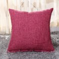 thumbnail image 3 of CAROOTU Linen Throw Pillow Cover Solid Plain Color Square / Rectangular Pillowcase for Couch Sofa Bed Car Home New, 3 of 7