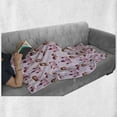 thumbnail image 6 of Fantasy Soft Flannel Fleece Blanket, Princes with Castle and Unicorn Stars Background Cartoon Drawing Style, Cozy Plush for Indoor and Outdoor Use, 50" x 70", Pale Mauve Brown Pink, by Ambesonne, 6 of 6
