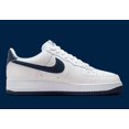 thumbnail image 2 of Nike Air Force 1 '07 Men's White Midnight Navy Sports Sneaker FJ4146-104, 2 of 6