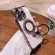 thumbnail image 3 of Luxury Ring Holder Bracket Magsafe Case for iPhone 15 13 14 12 Pro Max iPhone 11 Transparent Hard Acrylic PC Cover for iPhone 15, 3 of 5