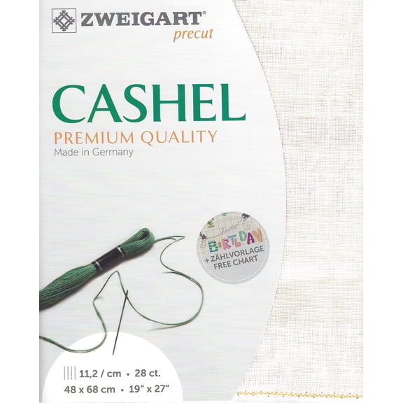 Wizardi Cashel 28 Count Dune 3281/1079. Needlework Canvas, Cross-Stitch Fabric, Embroidery Cloth, Needlepoint Canvas. 100% Linen. Precut Zweigart