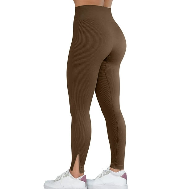CAICJ98 High Waisted Leggings for Women Women's High Waisted Yoga Pants 7/8  Length Power Flex Tummy Workout Control Leggings Black,S 