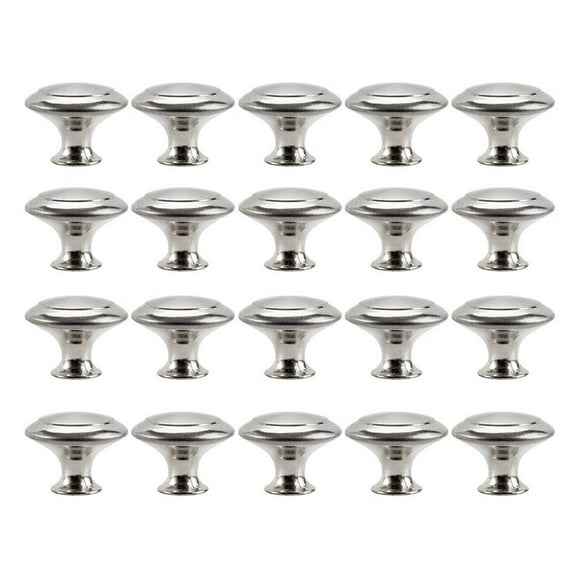 YOPTOP 20pcs Kitchen Cabinet Knobs Pulls Brushed Nickel Cabinet Knobs Drawer Dresser Handles Cupboard Door Heavy Knobs Kitchen Cabinet Hardware With Screws For Bathroom Drawer