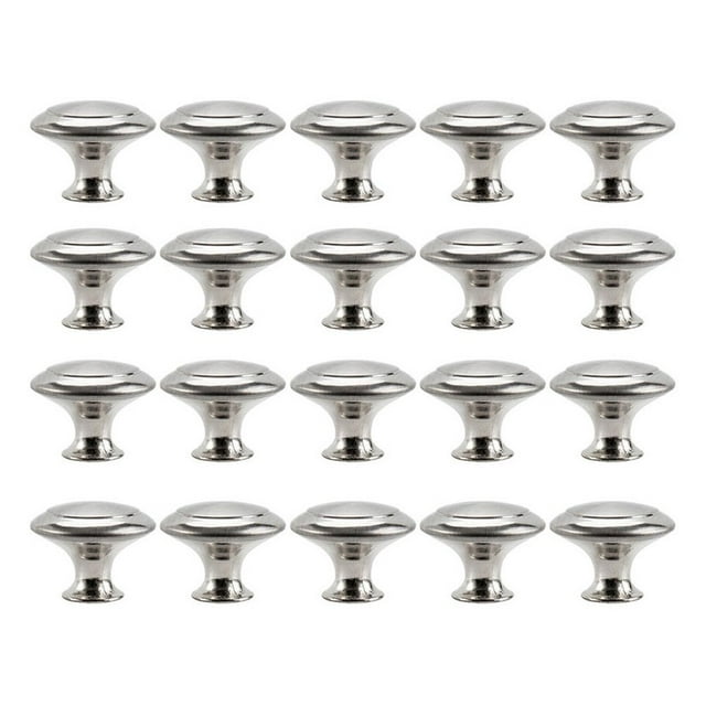 YOPTOP 20pcs Kitchen Cabinet Knobs Pulls Brushed Nickel Cabinet Knobs Drawer Dresser Handles Cupboard Door Heavy Knobs Kitchen Cabinet Hardware With Screws For Bathroom Drawer