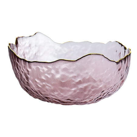 

1pc Home Kitchen Transparent Glass Bowl Salad Bowl Food Serving Noodle Bowls