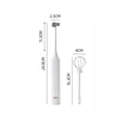 thumbnail image 3 of Jusqu'à 65 % de Rabais sur Batteur Électrique 3 Vitesses Mixeur Sans Fil Multifonction Double USB Batteur à Lait Électrique pour Œufs et Café, 3 of 7