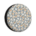 thumbnail image 1 of Bingfone Maïs Soufflé Blanc pour Housse de Pneu de Rechange, Résistant aux Intempéries, Protecteurs Universels de Roues pour VR, Caravane, Roulotte, VUS, Camion - 16 Pouces, 1 of 6