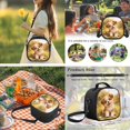 thumbnail image 5 of Yuyamidu Girls Backpack with Lunch Box Age 6-8 Cute Golden Retriever Print Bookbag with Lunch Bag, Pencil Case, Water Bottle Pouch & Keychain Set of 5, 1st-3rd Grade School Bag, Back to School, 5 of 7