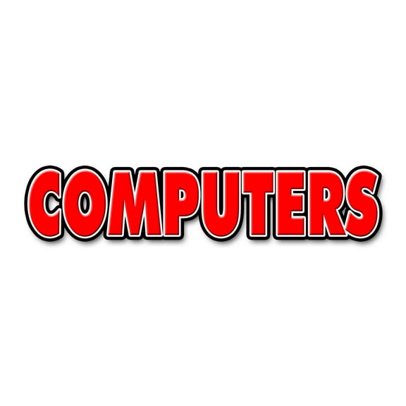 36" COMPUTERS DECAL sticker computer repair tech