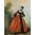 thumbnail image 3 of Nicolas Lancret 19x24 Black Modern Framed Museum Art Print Titled - The Beautiful Greek (The Beautiful Greek) (C. 1732), 3 of 5