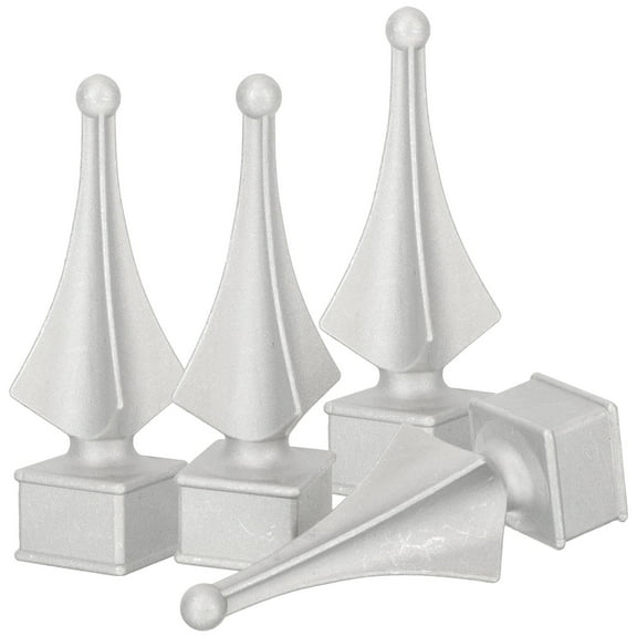 UPOUART 4Pcs Corrosion-Resistance Curved Fence Post Toppers for Yard 4.52X1.26X1.26in