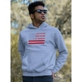 thumbnail image 2 of Land Of The Free Banner Hoodie Men -Image by Shutterstock, Male 5X-Large, 2 of 4