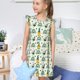 thumbnail image 4 of Balery St. Patrick's day Camisón de princesa para niñas, pijama de algodón con mangas abullonadas, suave y bonito.-Large, 4 of 6