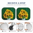 thumbnail image 5 of Goofa Sunflowers in Bucket Pattern 2 Piece Car Windshield Sun Shade Foldable | Front Windshield Shade for Sun, Heat and UV Rays | Sunshade for Car Front Window-Small, 5 of 7