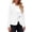 White, variant on Fashion Slim Fit Women Solid Color Long Sleeve Button Lapel Blazer Jacket Casual Suit Outer Coat S-XXL White