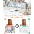 thumbnail image 1 of Blue Beige Coastal Turtle Pillow Cases Body Size, Smooth Satin Pillowcase for Hair and Skin, Ocean Coral Nautical Decorative Cooling Bed Pillow Covers with Zipper, 20x54 Inches, 1 of 3