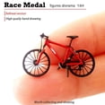 thumbnail image 1 of 1:64 Mini Bicycle Scene Model Mountain Bike miniatures street Diorama S Scale Red, 1 of 9