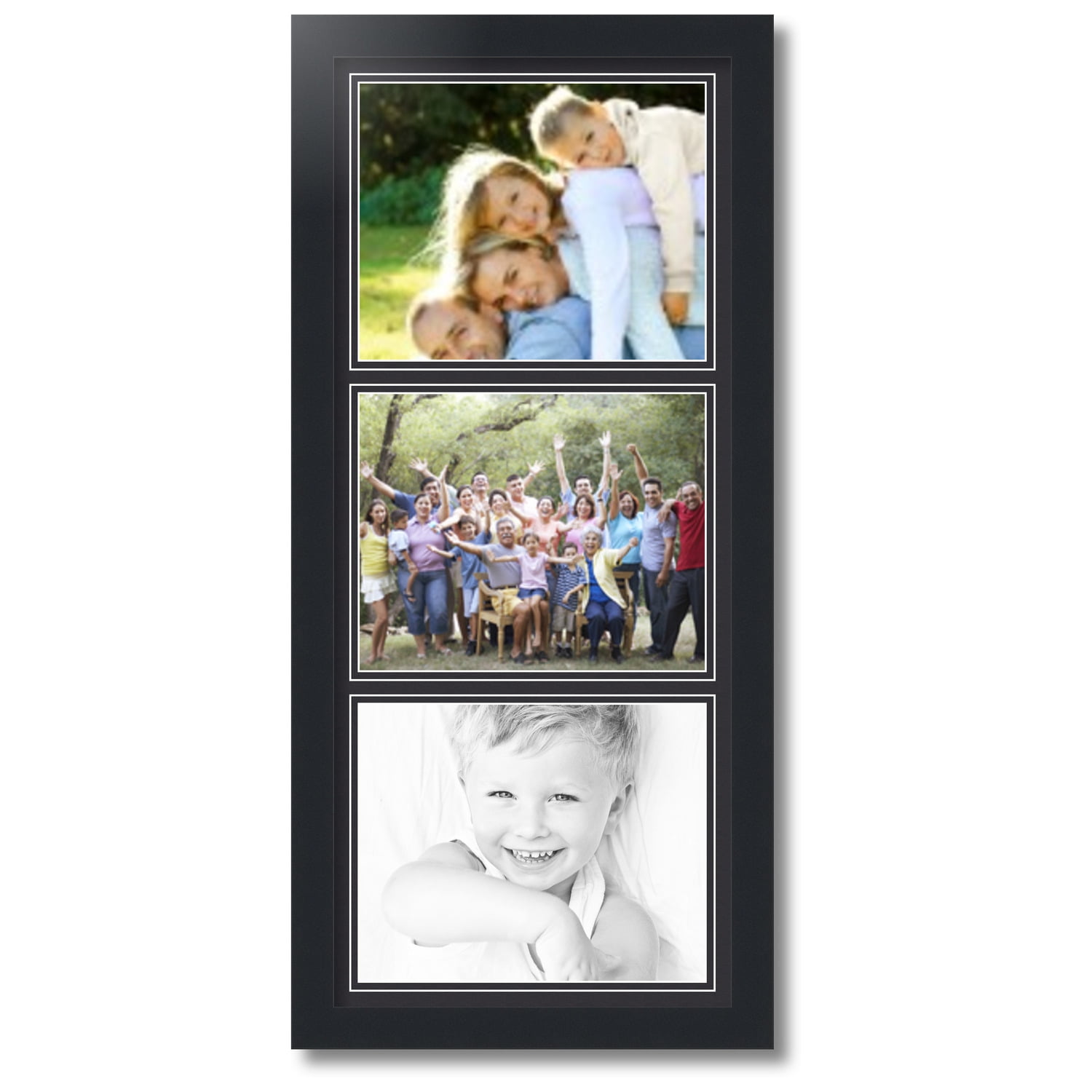 ArtToFrames Collage Photo Picture Frame with 3 8x10" Openings, Framed