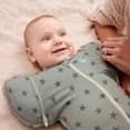thumbnail image 4 of Love To Dream Swaddle Up Transition Bag, 4-way Stretch, Cotton Blend, 1.0 TOG, Deep Olive Stars, Medium, 4 of 12