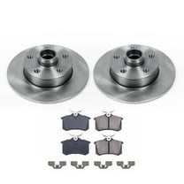 Ultimate Brakes Rear Ceramic Brake Pad and Rotor Kit with Hardware WM80342