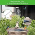 thumbnail image 5 of Solar Water Fountain, 11cm Outdoor Submersible Floating Solar Water Pump for Bath, 5 of 5