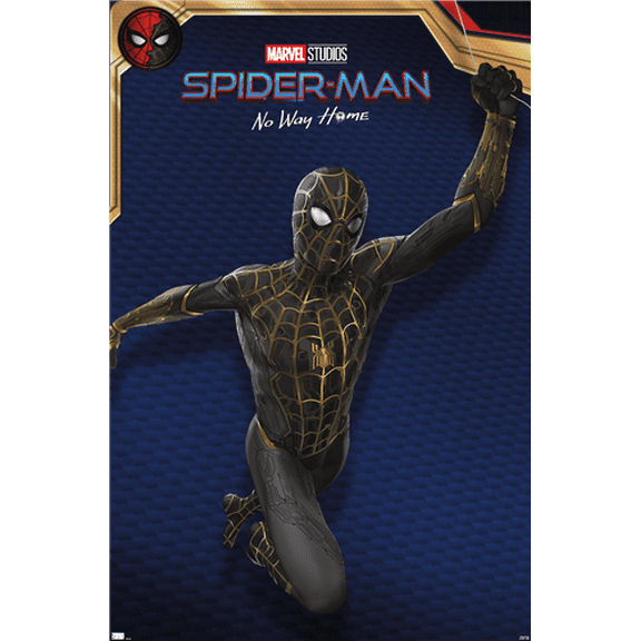 Marvel Spider-Man: No Way Home - Black Costume Wall Poster, 22.375" x 34"