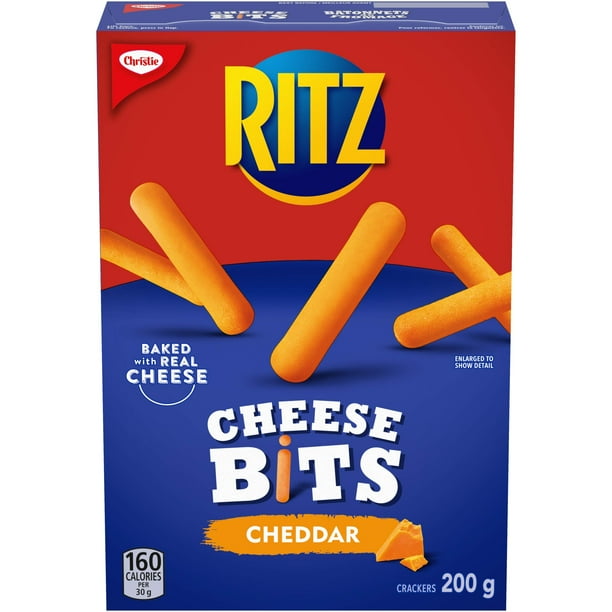 Ritz Cheese Bits Cheddar Flavoured Crackers, 200g/7 oz,Box, Imported