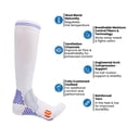 thumbnail image 4 of Saltar la cuerda correr fitness deportes profesionales calcetines finos de secado rápido hasta la rodilla, 4 of 6