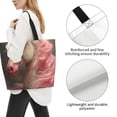 thumbnail image 3 of Disketp Haired White Horse Bolsa Tote Estampada para Mujer, Bolso de Hombro y de Mano para Compras y Viajes, 3 of 8