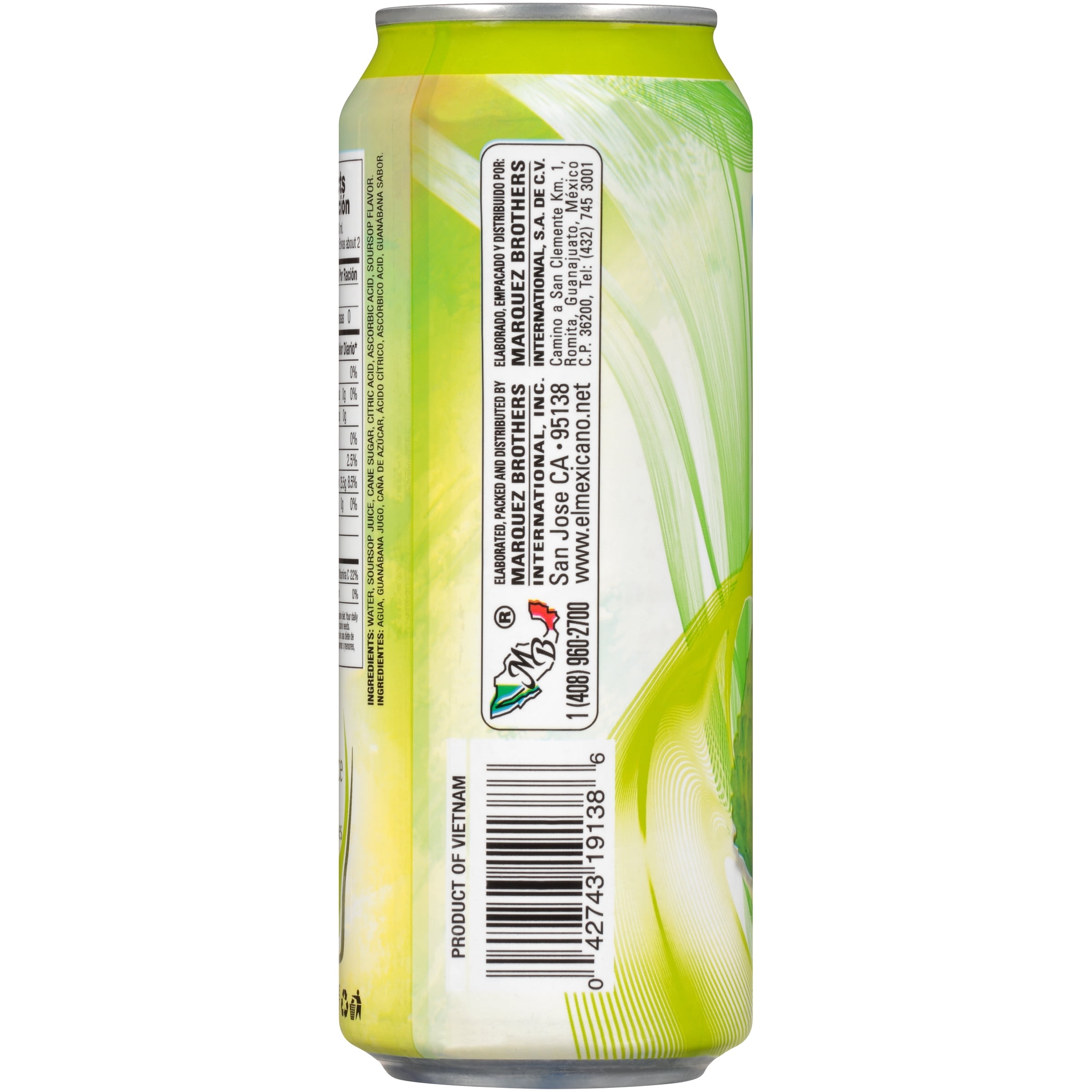 Latin Fusion Soursop Juice, Agua de Guanabana, 16.9 fl.oz.