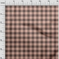 thumbnail image 2 of oneOone Cotton Cambric Peach Fabric Gingham Check Craft Projects Decor Fabric Printed By The Yard 56 Inch Wide, 2 of 4