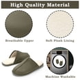 thumbnail image 5 of cosyone1997 Men's Scuff Slippers Indoor Outdoor Memory Foam House Shoes Non-slip Rubber Soles, 5 of 8