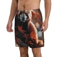 thumbnail image 2 of Salouo Red Panda Autumn Branches Pattern Swim Trunks for Men,Men's Hawaiian Bathing Suit Swimsuits Quick Dry Swimming Board Shorts Beach Shorts with Pockets-Large, 2 of 6