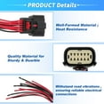 thumbnail image 4 of Unique Bargains Headlight Halogen Wiring Harness Connector Pigtail Plug for Ram 1500 2019-2021 for Ram 2500 2020 for Ram 3500 2024 for Dodge Charger 2015-2018 for Chevrolet Equinox 2018-2021, 4 of 7